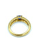 BOUCHERON ring. Vintage yellow gold, sapphire and diamond ring 58 Facettes