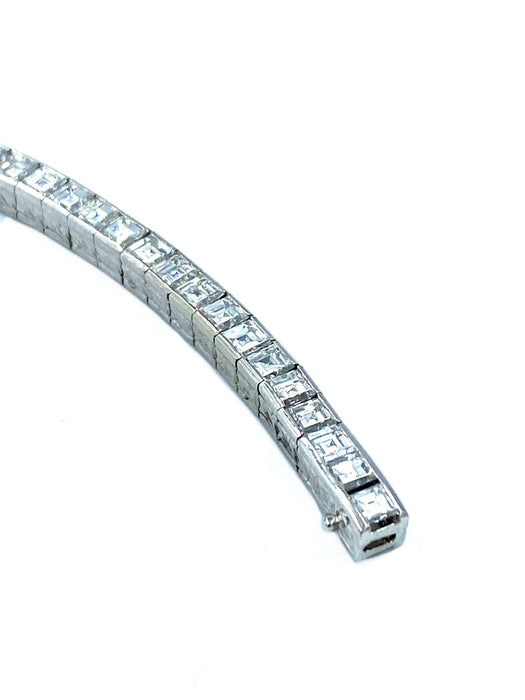Bracelet Bracelet vintage or blanc, diamants 58 Facettes