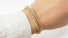 Bracelet 16.5 American mesh bracelet in yellow gold 58 Facettes 32442