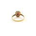Ring 54 Yellow gold ring with ruby ​​diamonds 58 Facettes V43