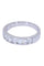 Bague 56 Bague demi-alliance Or blanc Diamant 58 Facettes 077621