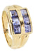 Bague BAGUE MODERNE TANZANITES 58 Facettes 052781