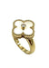 50 VAN CLEEF & ARPELS ring. Alhambra vintage gold, mother-of-pearl and diamond ring 58 Facettes