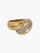 Ring Yellow gold and diamond ring 58 Facettes