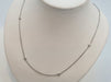 Necklace Necklace in White Gold, Diamonds 58 Facettes