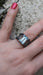 Ring 53.5 Aquamarine and black diamond cocktail ring 58 Facettes 1014