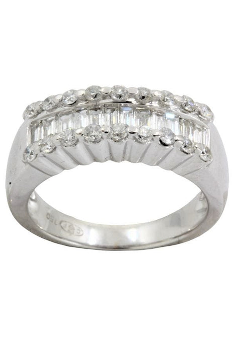 Bague BAGUE MODERNE PAVAGE DIAMANTS 58 Facettes 042901