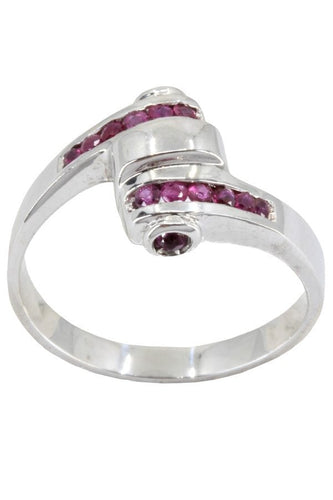 Bague 56 BAGUE TONNEAU RUBIS 58 Facettes 052711