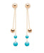 PIAGET earrings - Possession earrings Pink gold Diamond Turquoise 58 Facettes G38PW500
