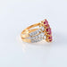 Ring 53 Ruby diamond ring 58 Facettes