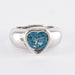 Ring Piaget ring, “Heart”, white gold and topaz. 58 Facettes