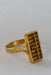 Bague 57.5 24k gold abacus ring 58 Facettes