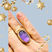 Ring 54 Important yellow gold ring set with a faceted amethyst 58 Facettes A 7452