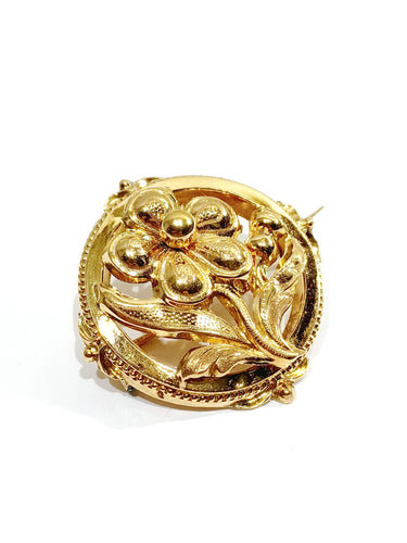 Broche Broche Art Nouveau Or Rose 58 Facettes