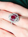Ring 52 Old Ruby and Diamond Ring 58 Facettes