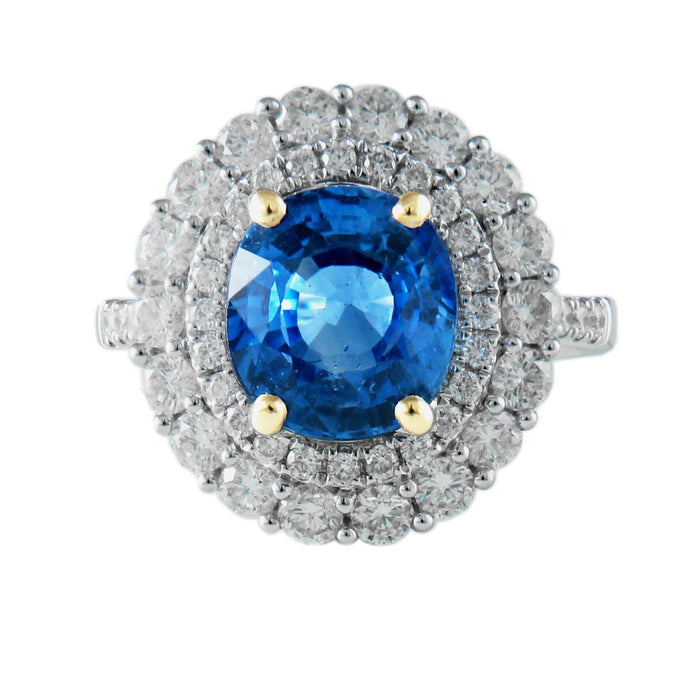 Bague Bague Marguerite Saphir et Diamants 58 Facettes