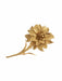 Hermès Brooch - Yellow Gold Flower Brooch 58 Facettes