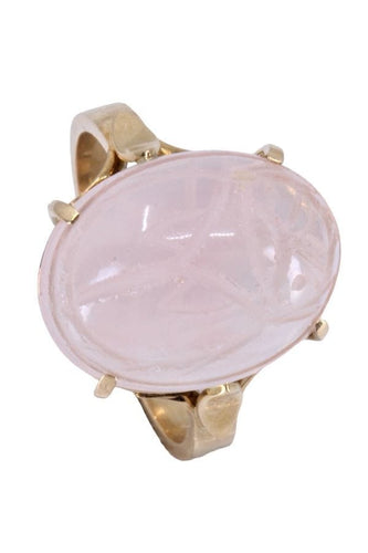 Bague BAGUE SCARABÉ QUARTZ ROSE 58 Facettes 066641