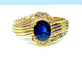 Bague 56 Bague Or jaune Saphir Diamants 58 Facettes AB230