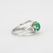 Ring 59 Emerald ring cabochon Diamonds 58 Facettes ALGU07