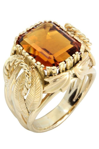 Bague BAGUE ORNEMENTALE CITRINE DE MADÈRE 58 Facettes 046551