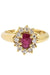 Bague BAGUE MARGUERITE RUBIS ET DIAMANTS 58 Facettes 047611