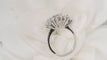 Bague 51 Bague vintage en or blanc et diamants 58 Facettes 32087