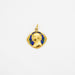 Virgin Mary yellow gold medal pendant 58 Facettes