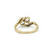 Ring 53 “Toi et Moi” Ring Yellow Gold Platinum & Diamonds 58 Facettes 240097R