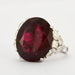 Ring 53.5 Rubellite Cocktail Ring 69cts Diamonds 58 Facettes