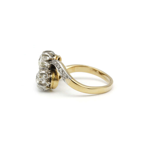 Bague 49 Bague - Or, platine & diamants 58 Facettes 240008R