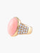 Ring Gold Ring Diamonds Coral 58 Facettes