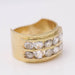 Ring 68 Double half wedding ring in gold with diamonds 58 Facettes E359871U