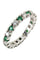 Bague ALLIANCE ÉMERAUDES ET DIAMANTS 58 Facettes 044261