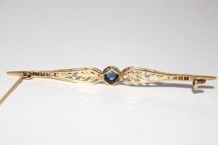 Broche Broche-barrette 1900 Art Nouveau 58 Facettes 498