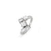 Bague Bague Vintage en platine avec diamants 58 Facettes