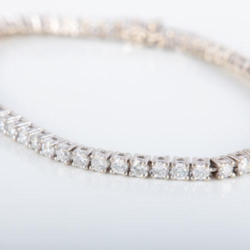 Bracelet Bracelet Rivière Or Blanc Diamants 4cts 58 Facettes 220406