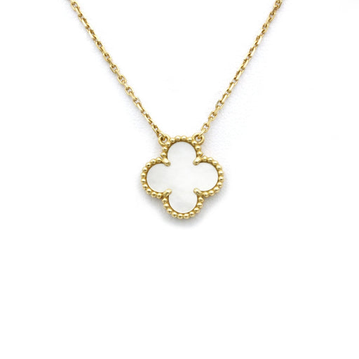 VAN CLEEF & ARPELS necklace - Vintage Alhambra necklace Yellow gold Mother-of-pearl 58 Facettes 240030R