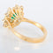 Bague Bague Marguerite Emeraude et diamants 58 Facettes 8392