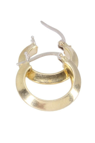 Boucles d'oreilles CRÉOLES or jaune 58 Facettes 080531