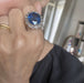 Ring 52 Marguerite Sapphire & Diamond Ring 58 Facettes LOW01