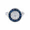 Bague Bague style Art Déco Diamants Saphirs 58 Facettes