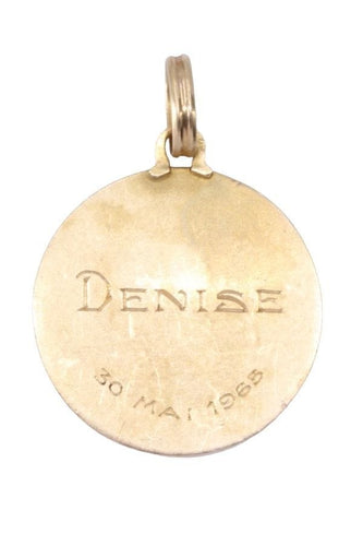 Pendentif MÉDAILLE VIERGE ANCIENNE 58 Facettes 074261