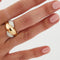 Bague 54 Bague en or jaune et blanc 18 cts 58 Facettes RÉF 11010/19