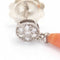Boucles d'oreilles Boucles d'oreilles en Or Blanc et Corail. 58 Facettes D360266JE