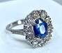 Ring 52 Daisy Ring Sapphire Diamonds 58 Facettes AB201