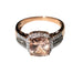 Ring Rose gold and morganite ring 58 Facettes 470