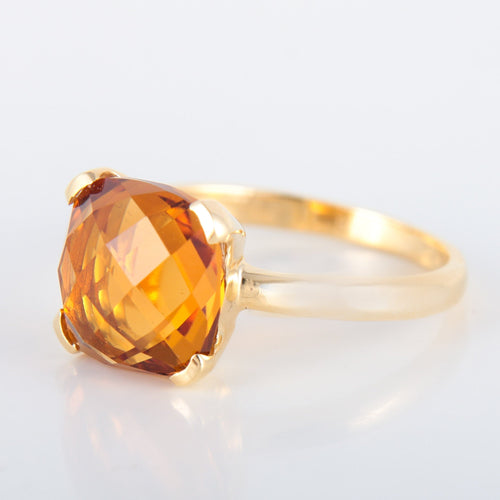 Bague 52 Bague Solitaire citrine 58 Facettes 8384