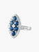 Ring 52 Marquise Ring Sapphires Diamonds 58 Facettes