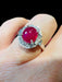 Bague Bague Rubis Cabochon Diamants 58 Facettes 7578 A